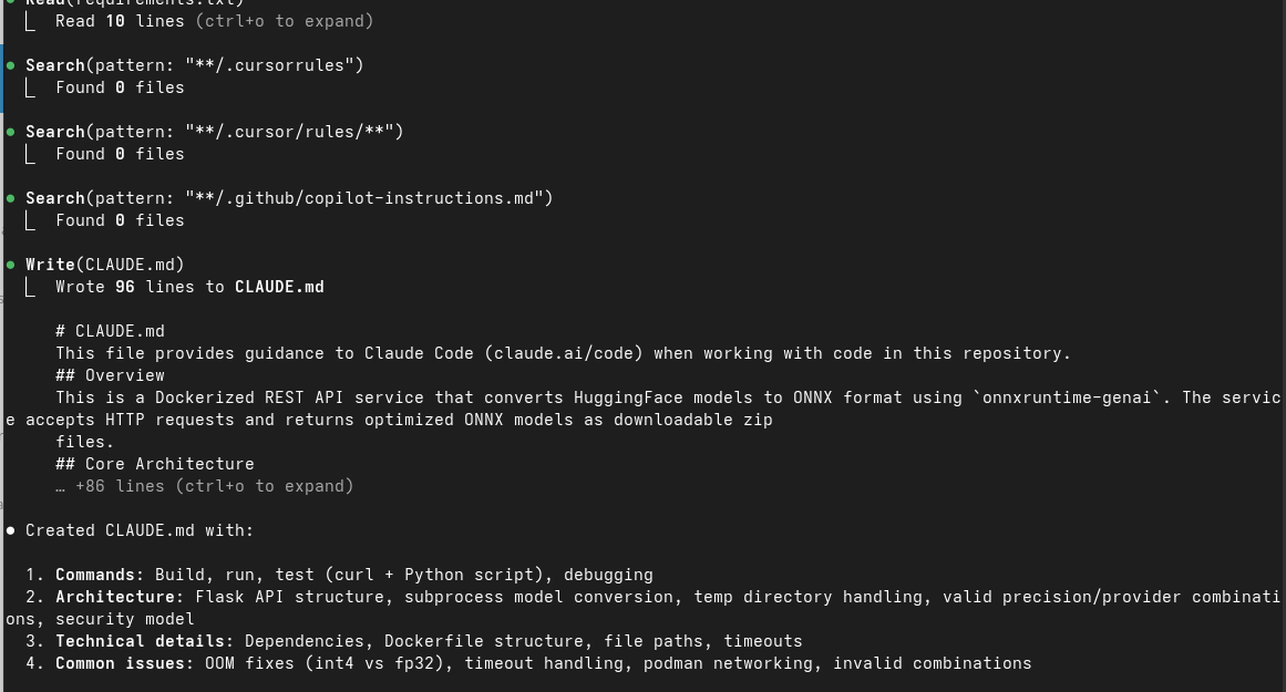 Analisi iniziale e generazione CLAUDE.md (parte 2)