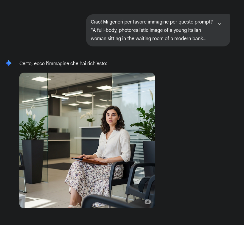 Seconda immagine generata da Gemini