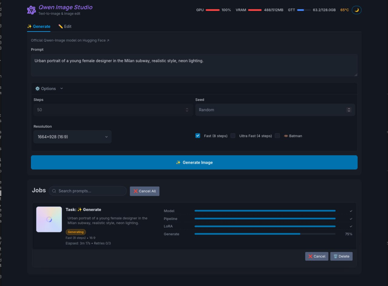 Qwen Image Studio - generate